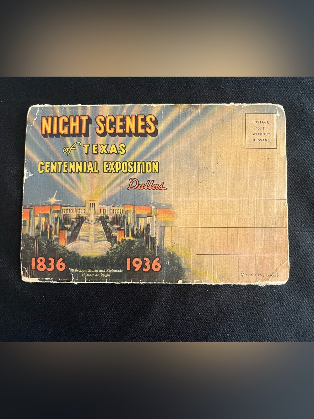 Vintage Texas Centennial Exposition 1936 Linen Postcards Print - Multicolor